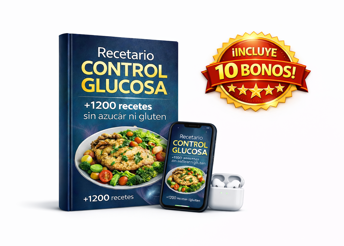 Recetario Control Glucosa + 10 Bonos